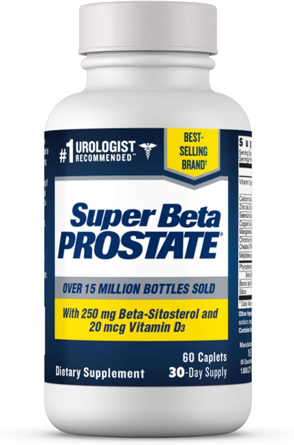 SUPER BETA PROSTATE – Prostate Health Support with Beta Sitosterol, 60 Count