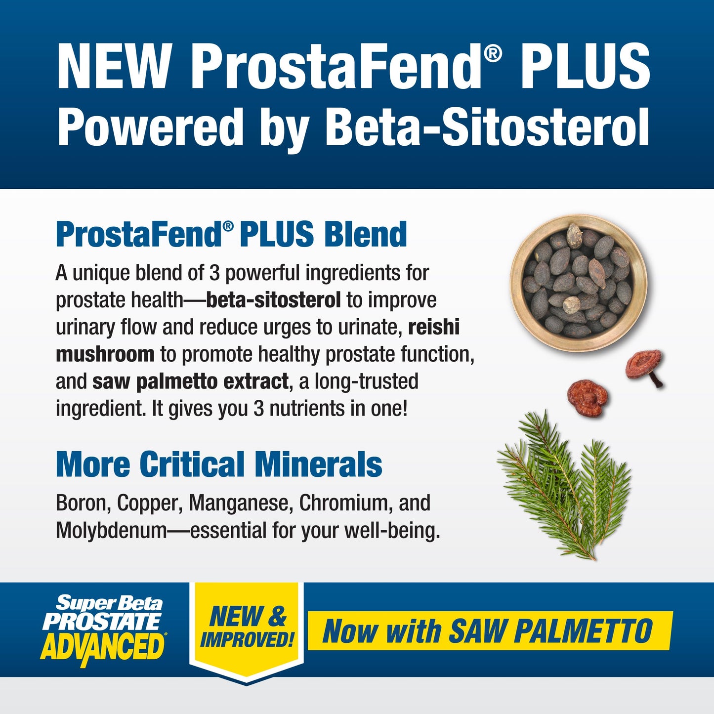 SUPER BETA PROSTATE Advanced with Saw Palmetto – Prostate & Urinary Support (120 ct)