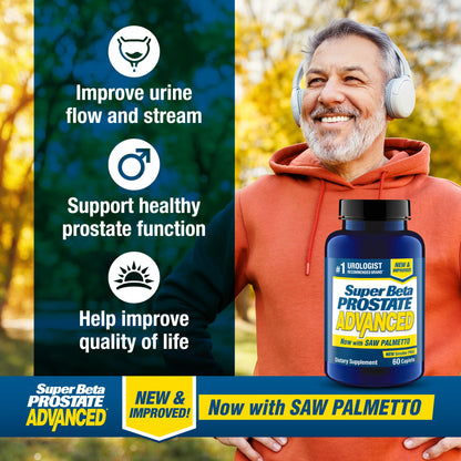 Super Beta Prostate Advanced with Saw Palmetto – Prostate Health & Urinary Support