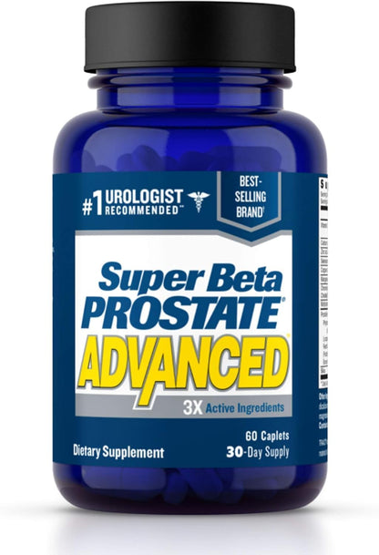 Super Beta Prostate Advanced Prostate Supplement for Men – Beta Sitosterol (Not Saw Palmetto) – 60 Caplets