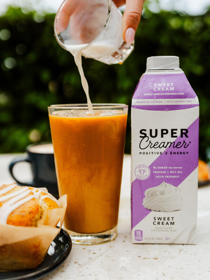 SUPER COFFEE Creamer | SugarFree Vanilla | 6 Pack | 0g Sugar, 2g Protein, 15 Calories | Keto Coffee Creamer