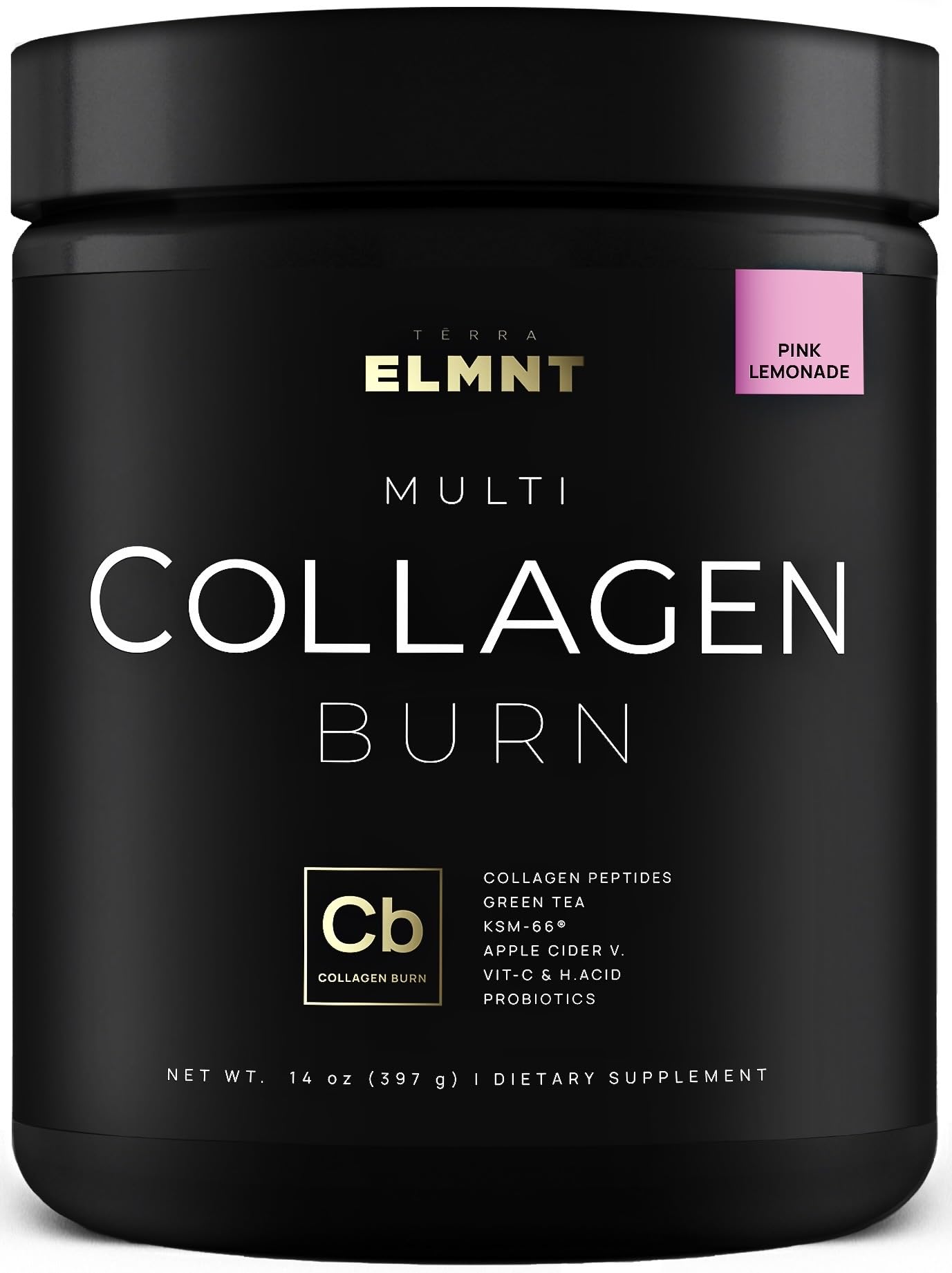 Super Collagen Burn Powder for Women – Pink Lemonade | Multi Collagen Peptides + Hyaluronic Acid