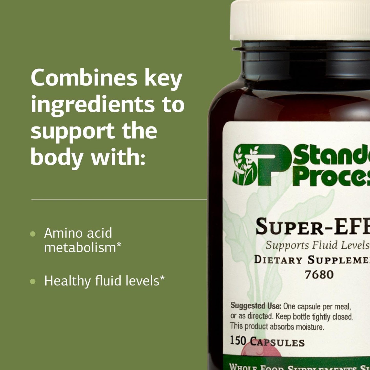 Standard Process Super-EFF Fluid Level Dietary Supplement – 150 Capsules