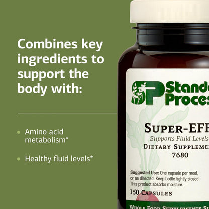 Standard Process Super-EFF Fluid Level Dietary Supplement – 150 Capsules