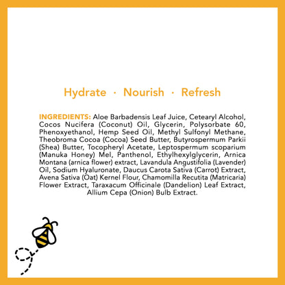 Super Natural Goods Manuka Honey Cream (2oz) – Hydrating Body Lotion for All Skin Types