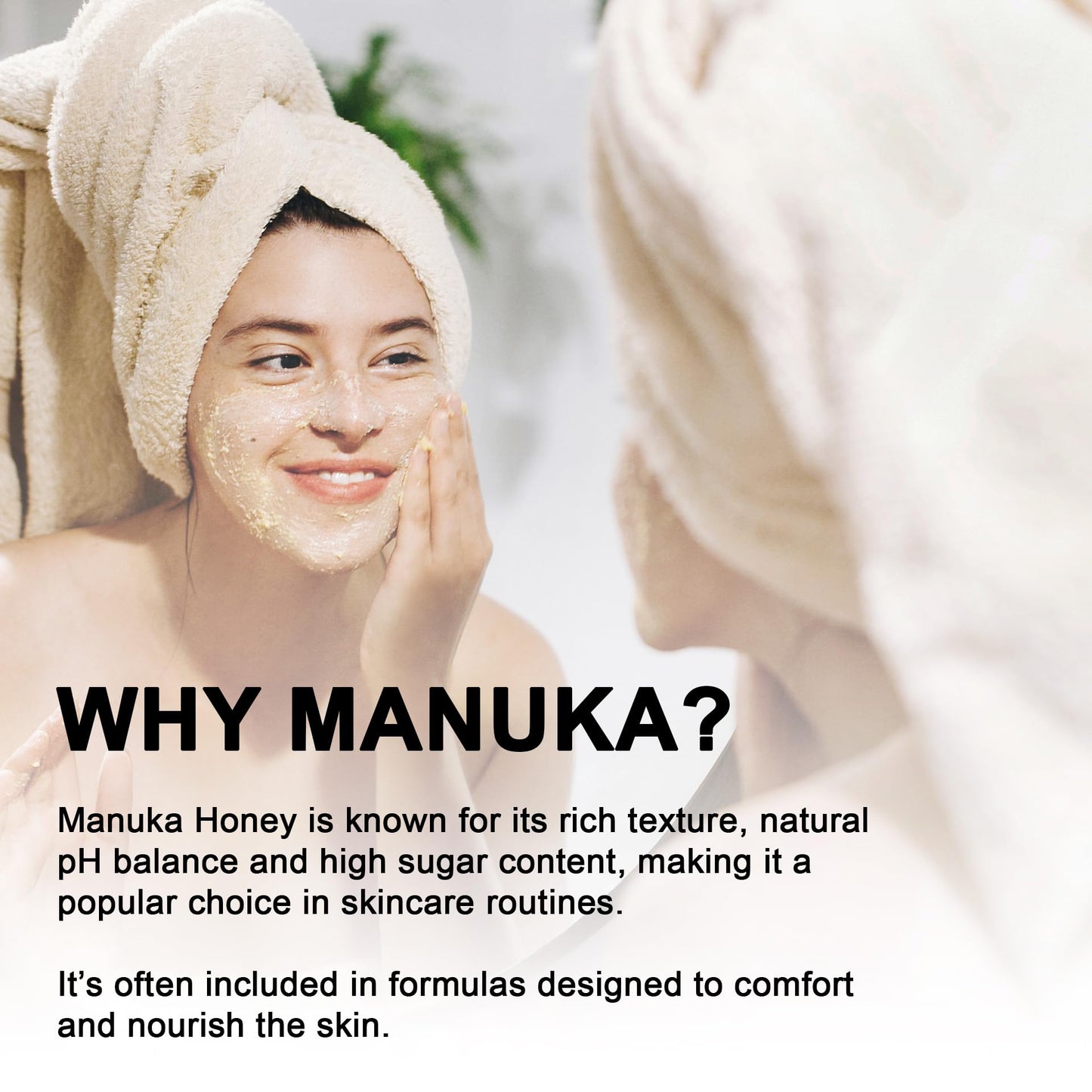 Super Natural Goods Manuka Honey Cream (2oz) – Hydrating Body Lotion for All Skin Types
