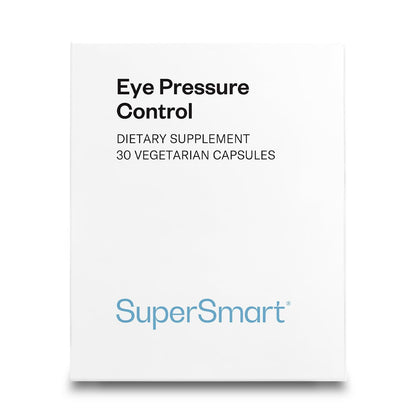SuperSmart Eye Pressure Control Supplement - Mirtoselect Bilberry & Pycnogenol - 30 Vegetarian Capsules | Non-GMO & Gluten Free