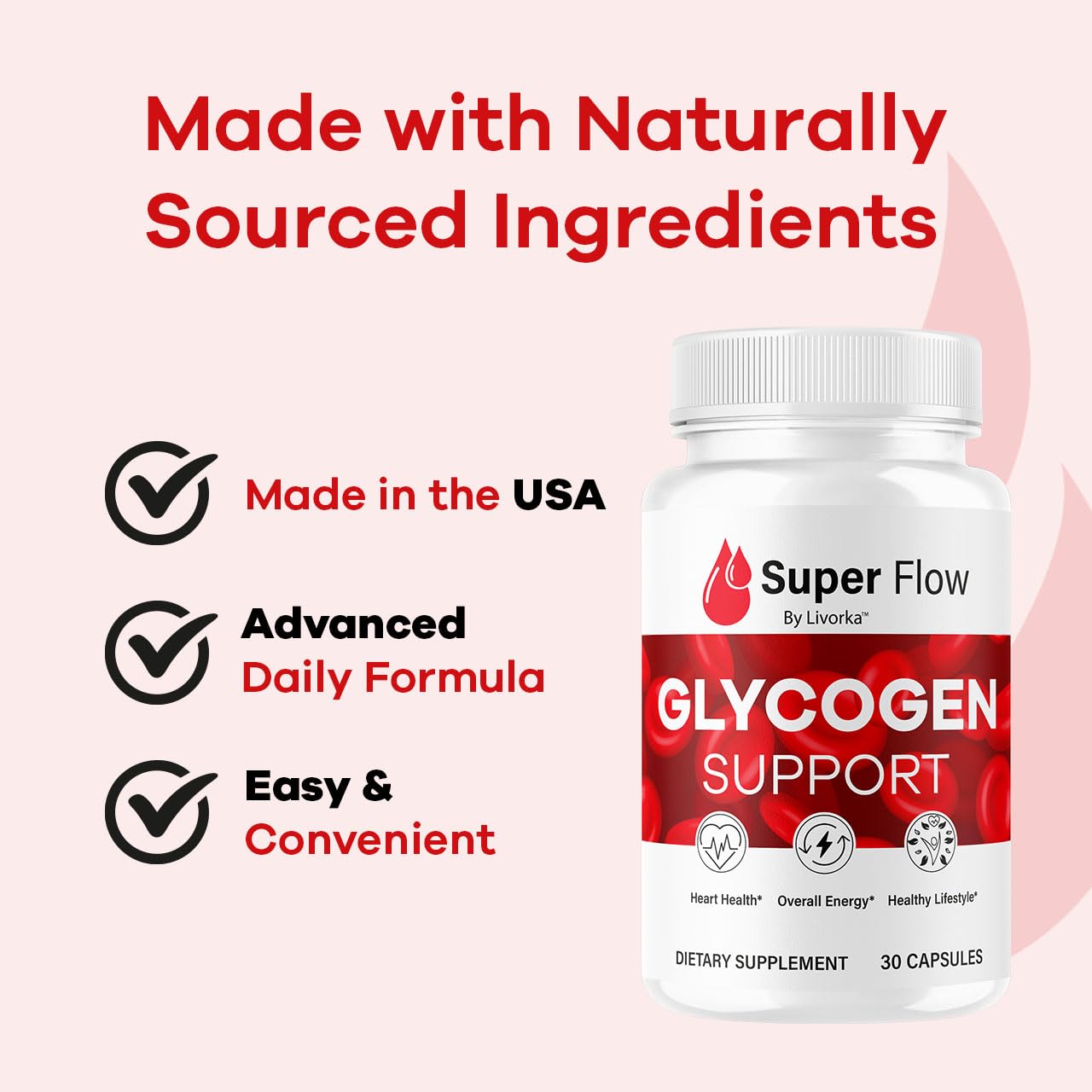(5 Pack) SuperFlow Glycogen – Glycogen Support Capsules, 150 Capsules