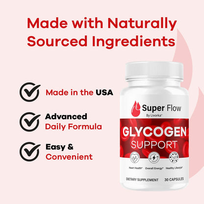 (5 Pack) SuperFlow Glycogen – Glycogen Support Capsules, 150 Capsules