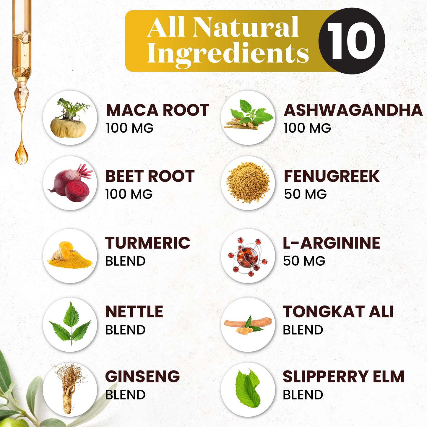 Superfood MD Maca Root Liquid Drops with Ashwagandha, Nettle, Beet Root & L-Arginine – 8 Oz