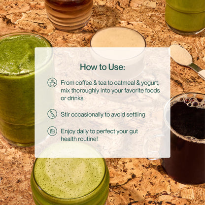 Supergut GLP-1 Daily Support - High Fiber Prebiotic for Gut Health | Sugar-Free Drink Mix (20 Servings)