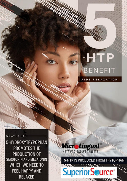 Superior Source 5-HTP 75 mg – Instant Dissolve for Sleep & Serotonin Support