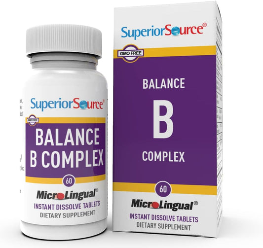Superior Source Balance B Complex – 60 Instant-Dissolve Tablets