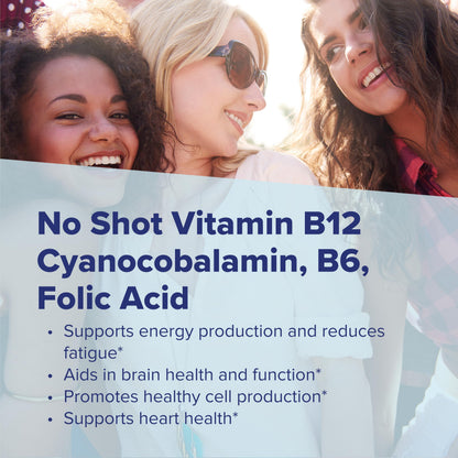 Superior Source No Shot B12 B6 Folic Acid 60 Sublingual Tablets