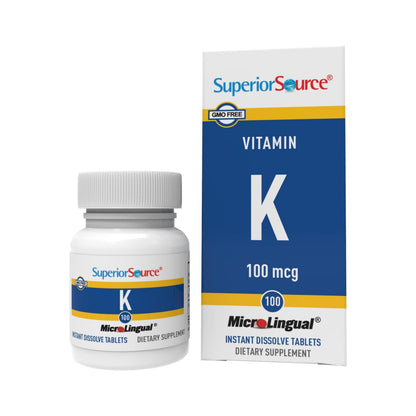 Superior Source Vitamin K 100 mcg - Bone Health & Calcium Absorption