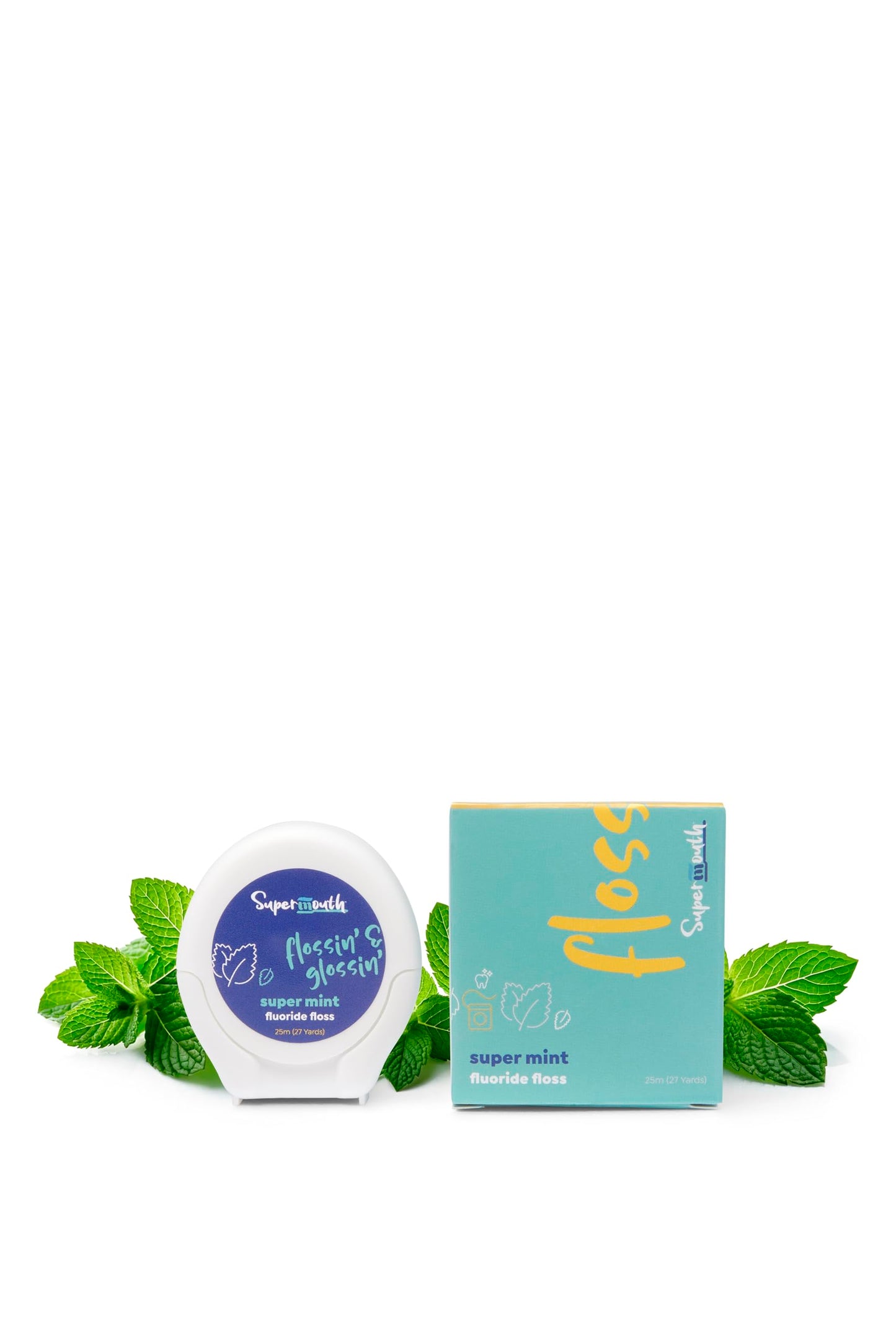 SuperMouth Fluoride Floss – Expanding Technology, 40% More Plaque Removal, Nano-Hydroxyapatite, D3 & K2, 4 Flavors