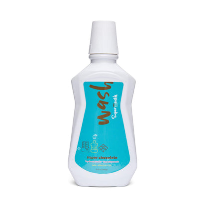 SuperMouth® Fluoride-Free Mouthwash – Nano-Hydroxyapatite, D3 & K2, Prebiotics, Alkaline pH 8.5, Alcohol-Free | 4 Flavors