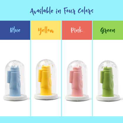 SuperMouth Tooth Keri Baby Finger Brush – Soft Silicone Bristles, Light-Up Wand, 4 Colors