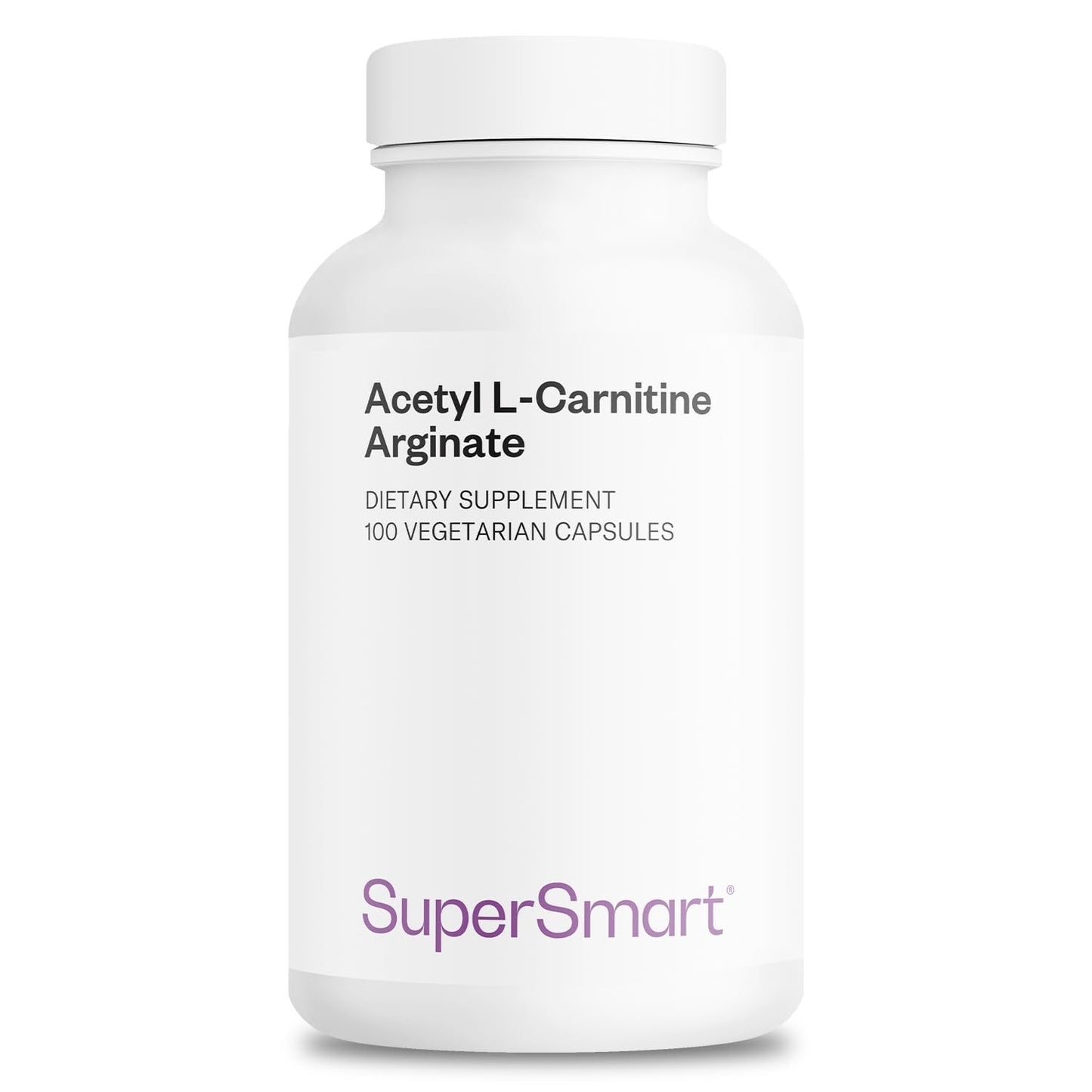 Supersmart Acetyl L-Carnitine Arginate 1000 mg - Brain Health Supplement | Non-GMO & Gluten Free | 120 Veg Capsules