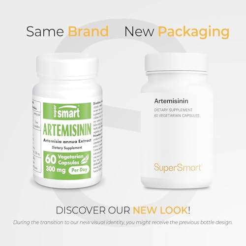 Supersmart Artemisinin 300mg (98%) – Non-GMO, Gluten Free | 60 Veg Capsules
