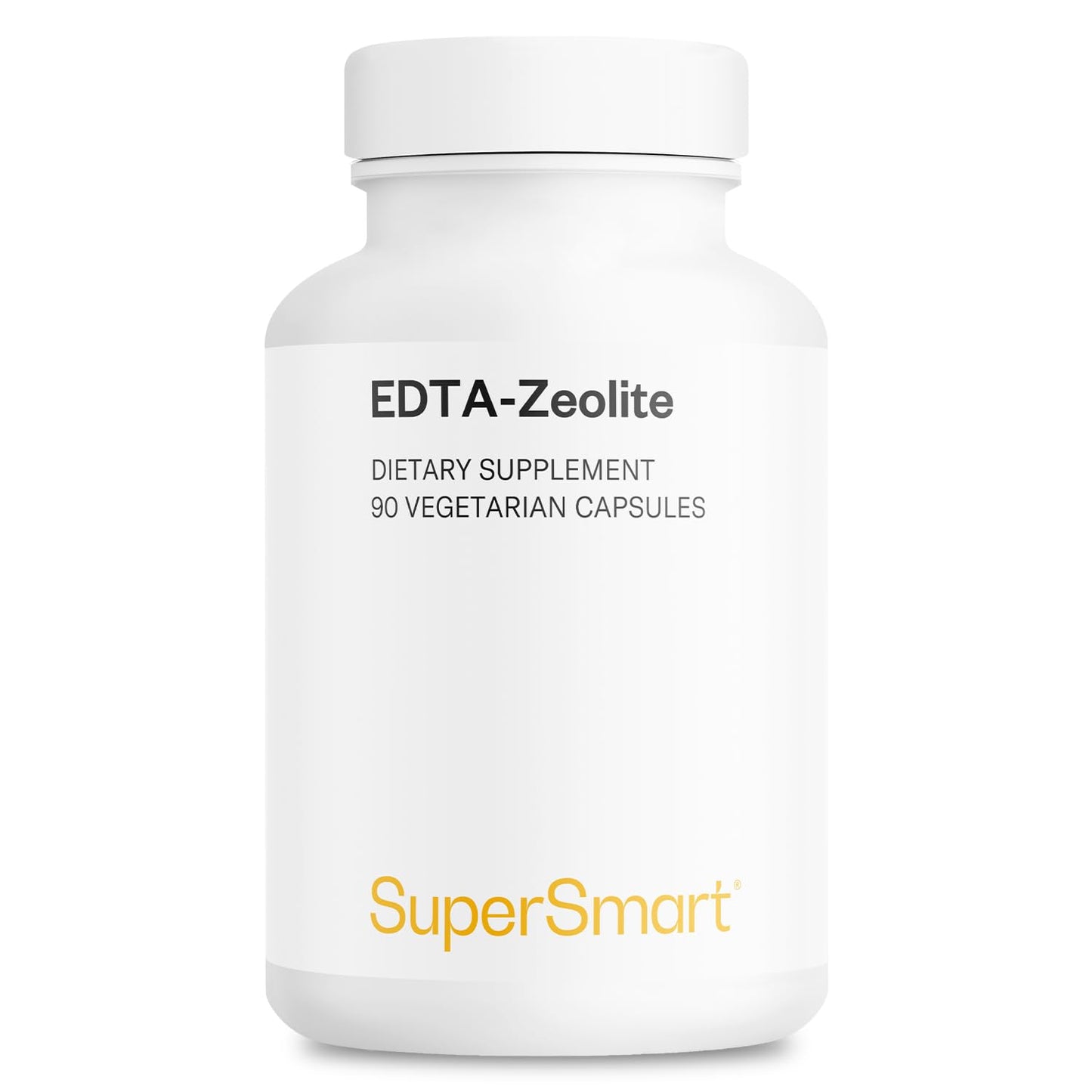 Supersmart EDTA Zeolite 98% - Advanced Formula with Milk Thistle & Parsley - 90 Veg Capsules - Made in USA