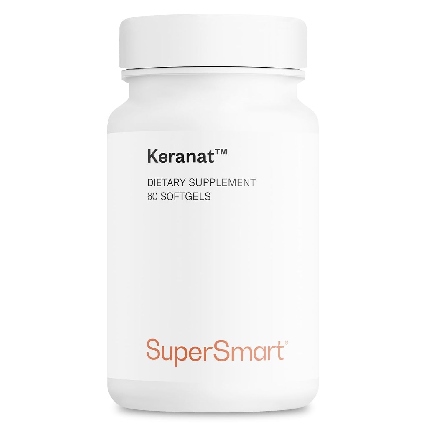 Supersmart Keranat — Advanced Biotin Hair Supplement for Growth & Volume | Non-GMO, Gluten Free | 60 Softgels