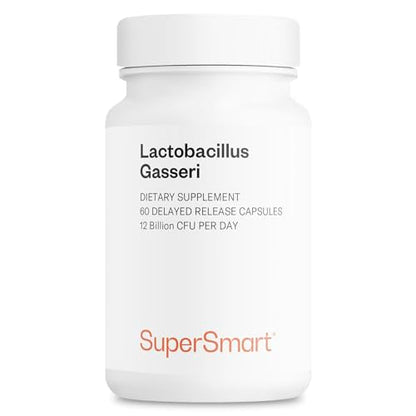 Supersmart Lactobacillus Gasseri 12B CFU Daily Probiotic – Non-GMO & Gluten Free | 60 DR Capsules
