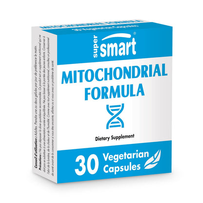 SuperSmart Mitochondrial Formula Advanced - PQQ, R-Lipoic Acid & Acetyl-L-Carnitine | Non-GMO, Gluten Free | 30 Vegetarian Capsules