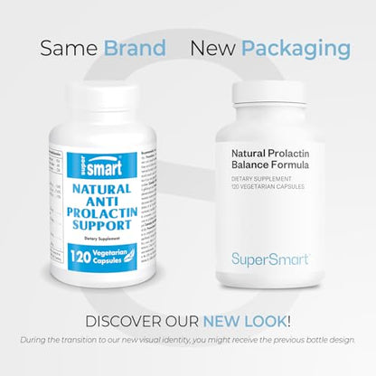 Supersmart Natural Prolactin Balance Formula - p5p B6, Maca Root, Ashwagandha | Gluten Free