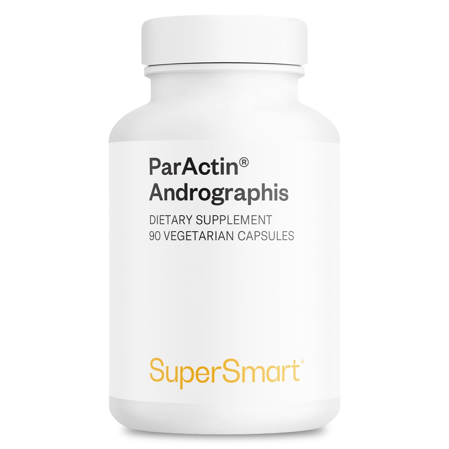 Supersmart ParActin 300mg - Andrographis Paniculata | Non-GMO & Gluten Free | 90 Vegetarian Capsules