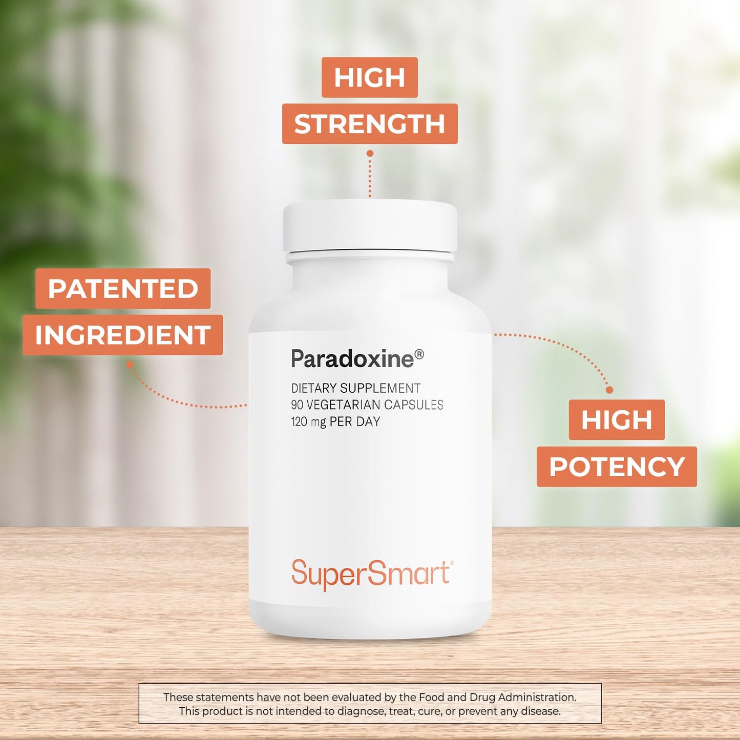 Supersmart Paradoxine 120mg/day – Grains of Paradise (Aframomum melegueta) 90 Vegetarian Capsules