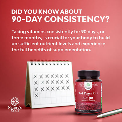 Red Yeast Rice 1200 mg with CoQ10 – Heart & Cholesterol Support