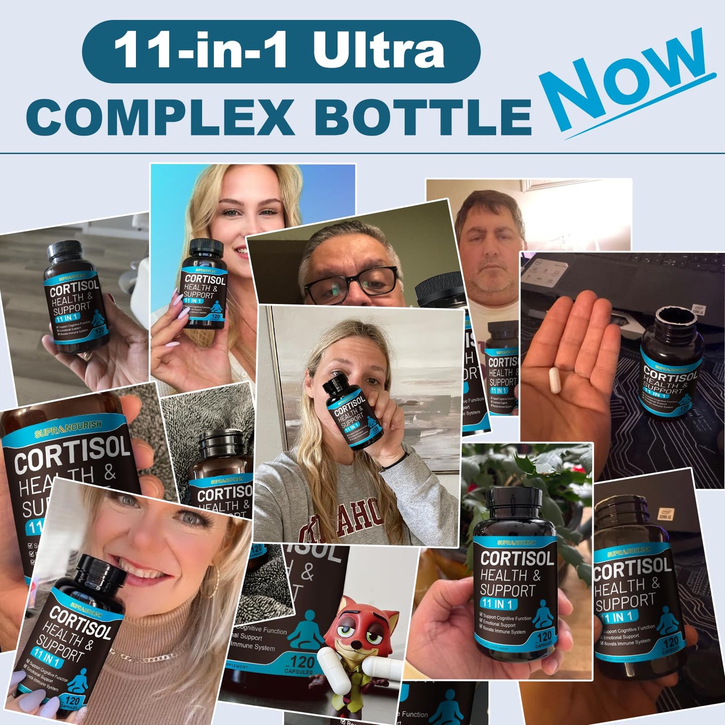 SUPRANOURISH Cortisol Manager – 11-in-1 Cortisol Support, 240 Capsules