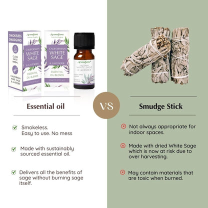 White Sage & Lavender Diffuser Blend by Aromafume – 3x10ml | Ethically Sourced