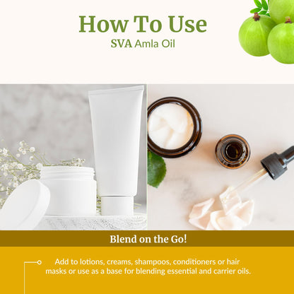 SVA Amla Oil 4oz (118ml) Premium Carrier Oil for Hair, Scalp & Skin