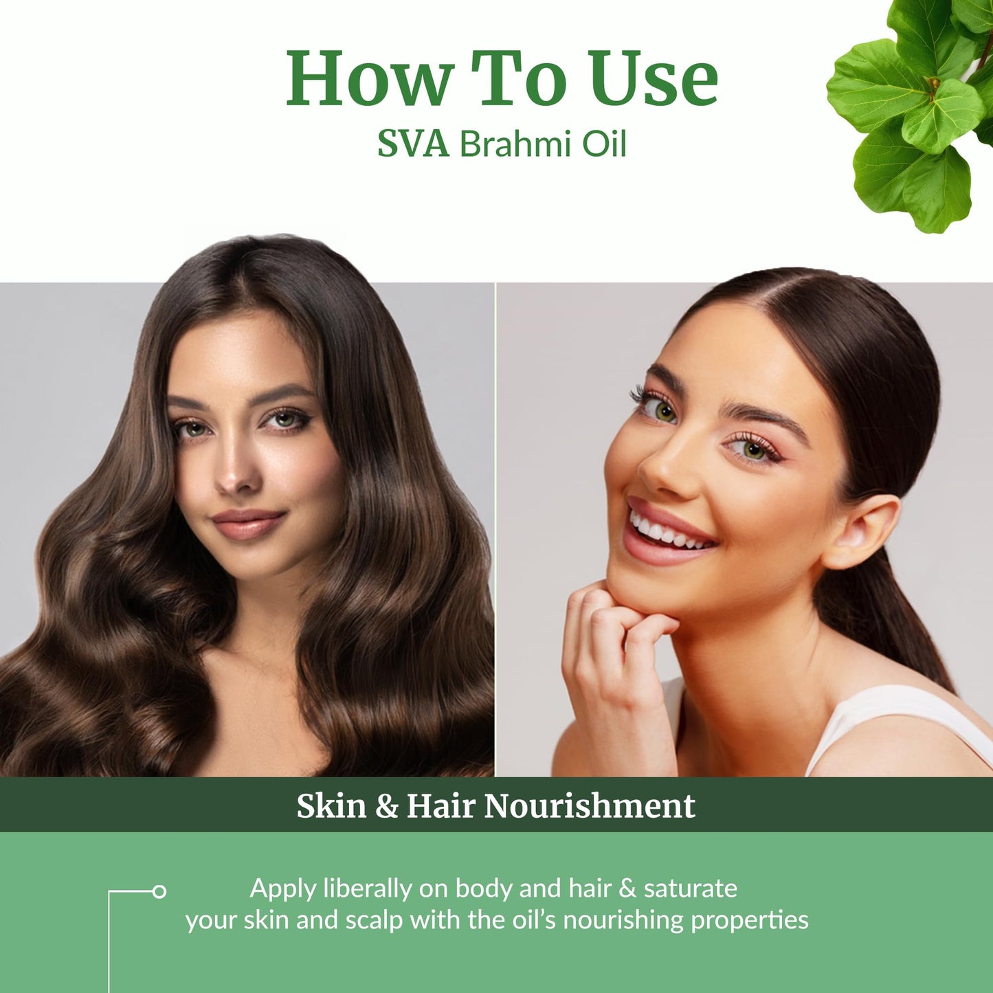 SVA Brahmi Oil Organic - 16 oz | Cold-Pressed Brahmi Carrier Oil for Hair, Skin & Massage