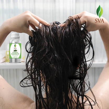 SVA Camphor Essential Oil – 16 oz | 100% Natural Camphor Oil for Diffuser, Hair & Skin Care