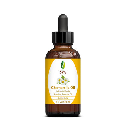 SVA Chamomile Essential Oil – 1 Fl oz | 100% Natural, Dropper