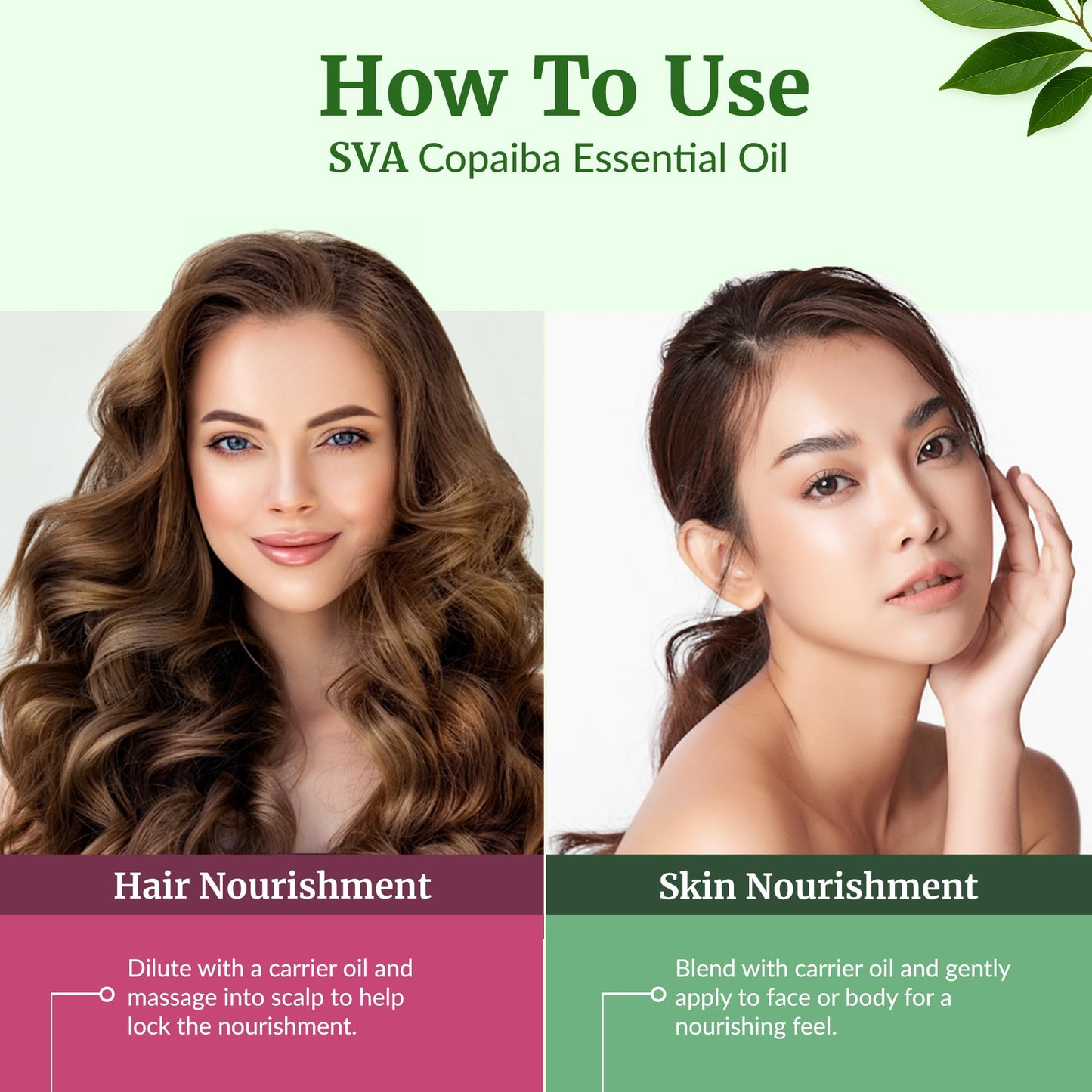 SVA Copaiba Essential Oil – 4oz | 100% Natural Copaiba Oil for Diffuser, Skin & Hair