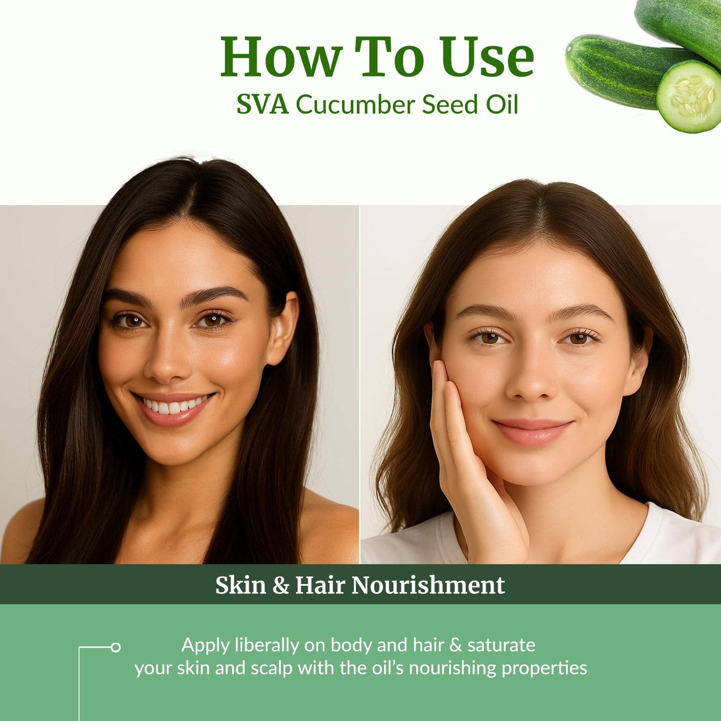 SVA Cucumber Seed Oil 4oz – 100% Natural Cold-Pressed Carrier Oil with Dropper