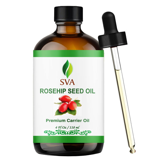 SVA Rosehip Seed Oil 4oz – Cold-Pressed Carrier Oil