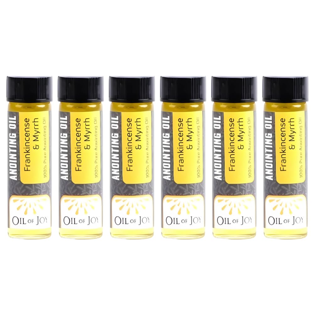 Swanson Christian Products Anointing Oil – Frankincense & Myrrh – 1/4 oz (Pack of 6)