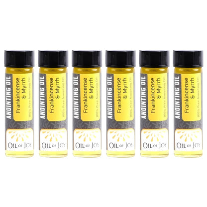 Swanson Christian Products Anointing Oil – Frankincense & Myrrh – 1/4 oz (Pack of 6)