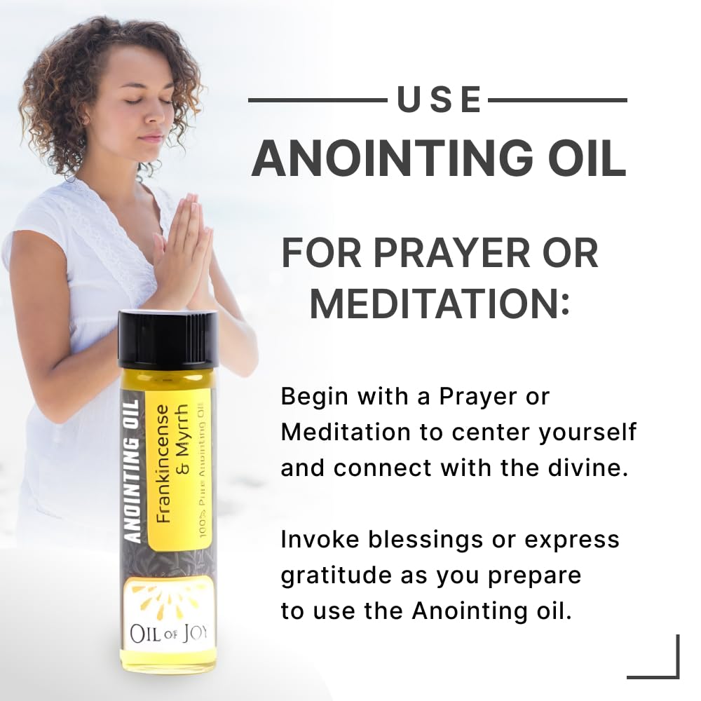 Swanson Christian Products Anointing Oil – Frankincense & Myrrh – 1/4 oz (Pack of 6)