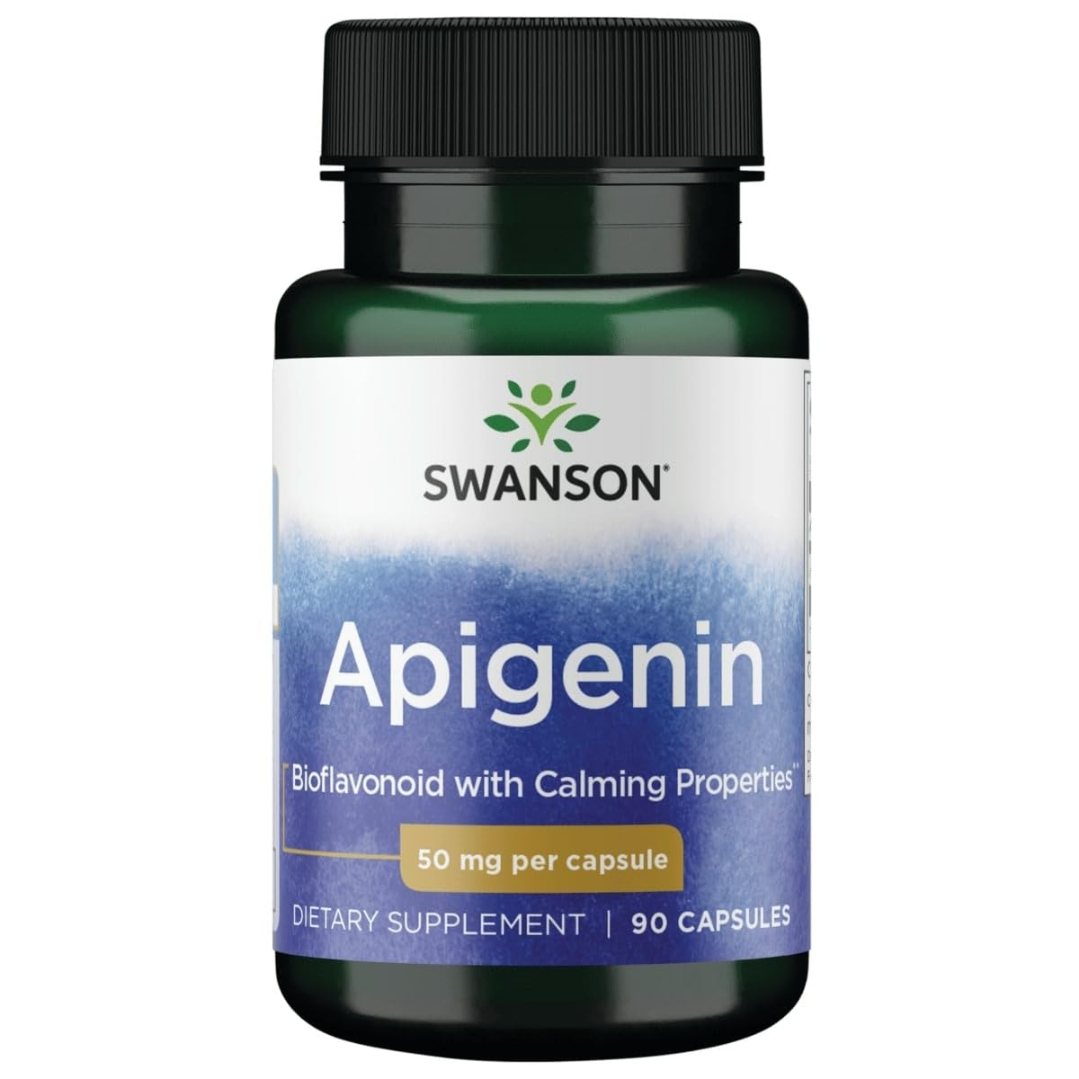 Swanson Apigenin 50mg Capsules (90 Count) – Sleep, Stress & Men's Health