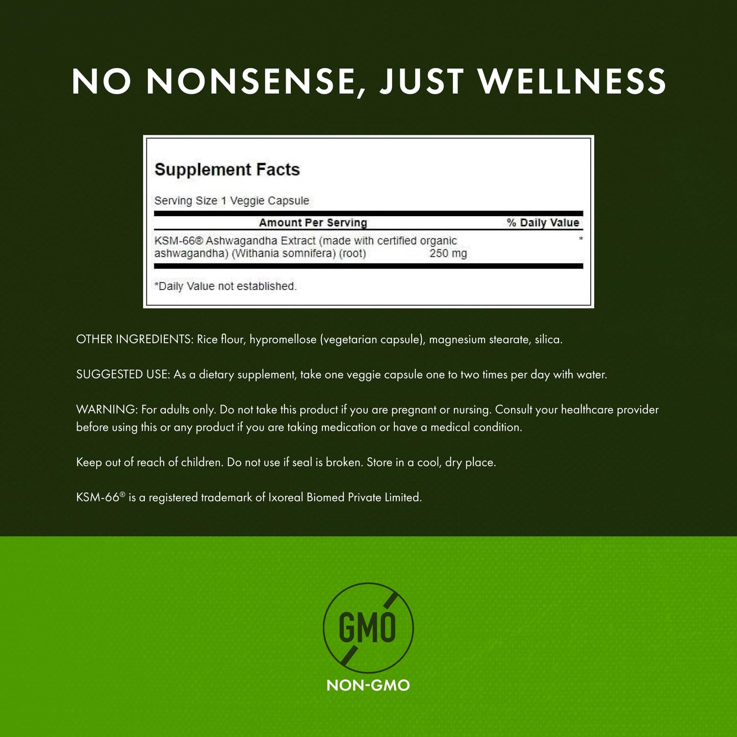 Swanson Ashwagandha KSM-66 – Stress Support & Relaxation (60 Veggie Caps, 250 mg)