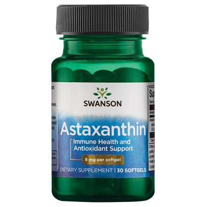 Swanson High Potency Astaxanthin 8 mg 30 Sgels | Antioxidant Supplement