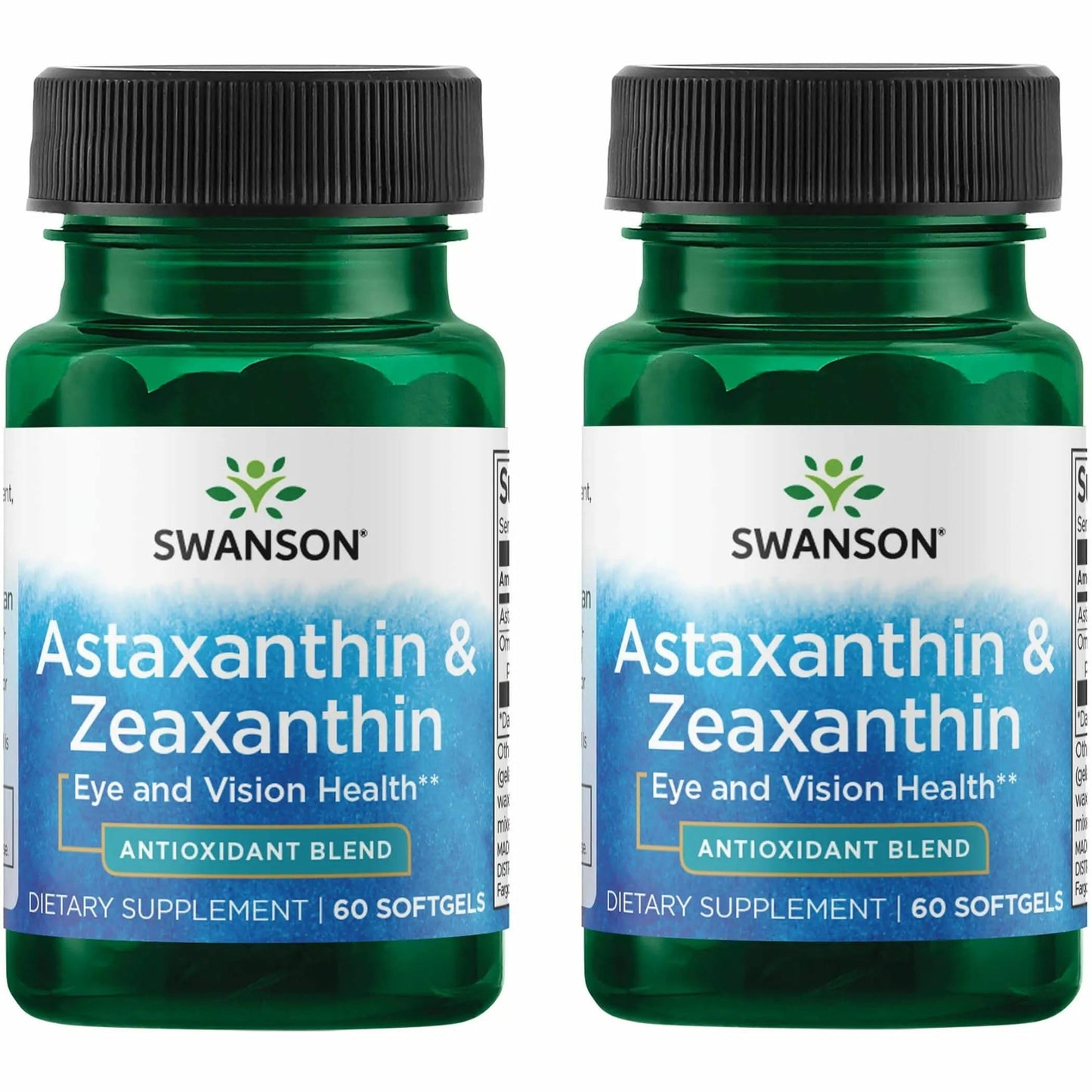 Swanson Astaxanthin & Zeaxanthin Eye Health – 60 Softgels, 2-Pack