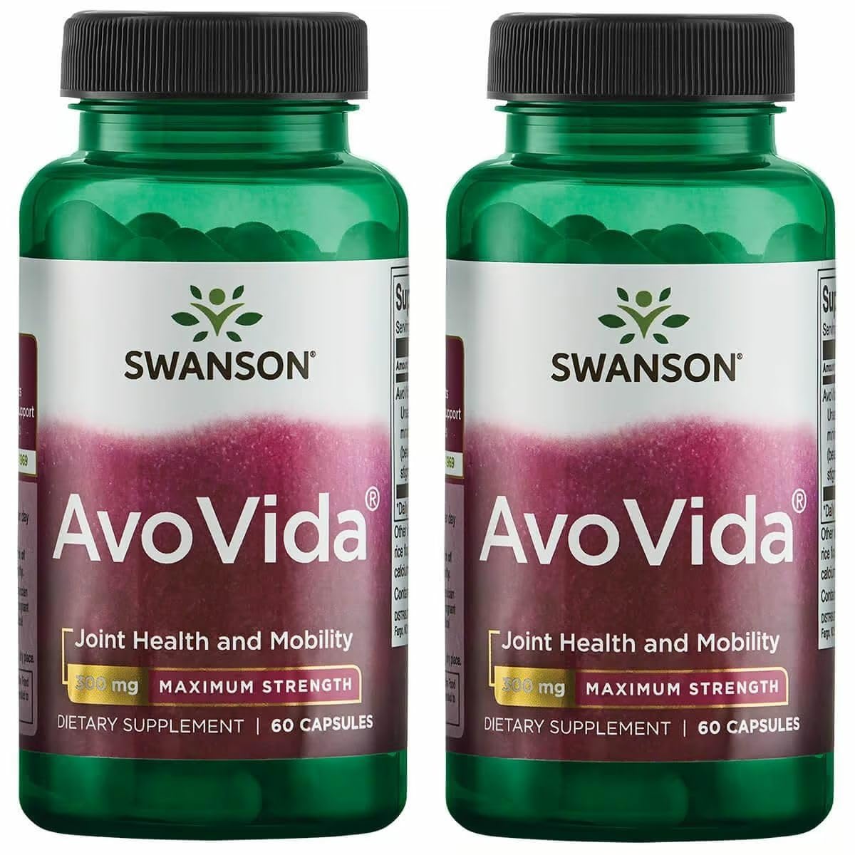 Swanson AvoVida 2-Pack - Avocado & Soybean Unsaponifiables for Joint Health