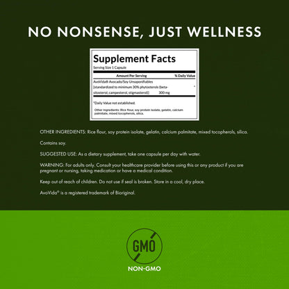 Swanson AvoVida - Avocado & Soybean Unsaponifiables for Joint Health & Mobility | 60 Caps